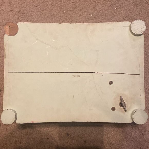 Rare 1940s Antique Lacquerware Pink Floral Mint Green Tokiwa Musical Jewelry Box - Picture 10 of 10